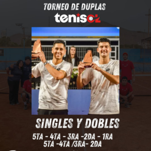 TORNEO DE DUPLAS | 28 AL 31 DE AGOSTO| EX FEDERACION SAN MIGUEL