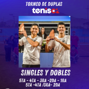 TORNEO DE DUPLAS | 12 AL 15 DE SEPTIEMBRE | EX FEDERACION SAN MIGUEL